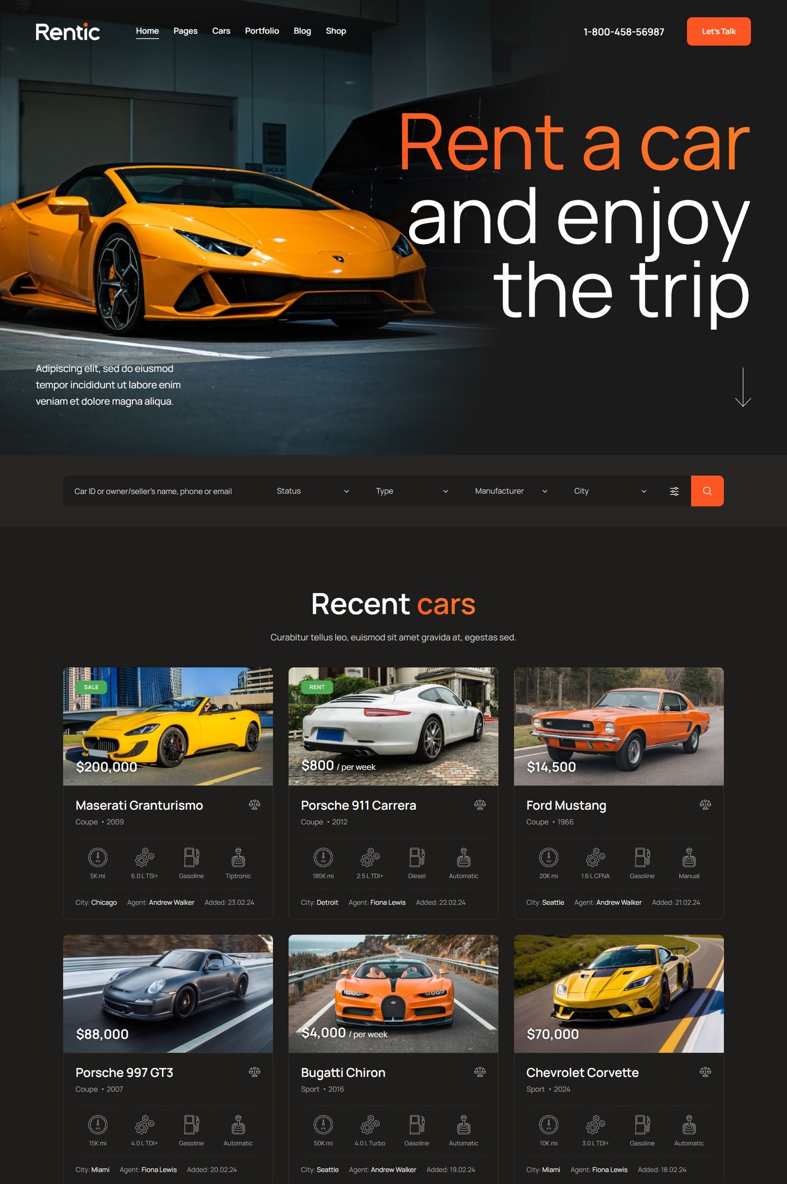 إيجار السيارات