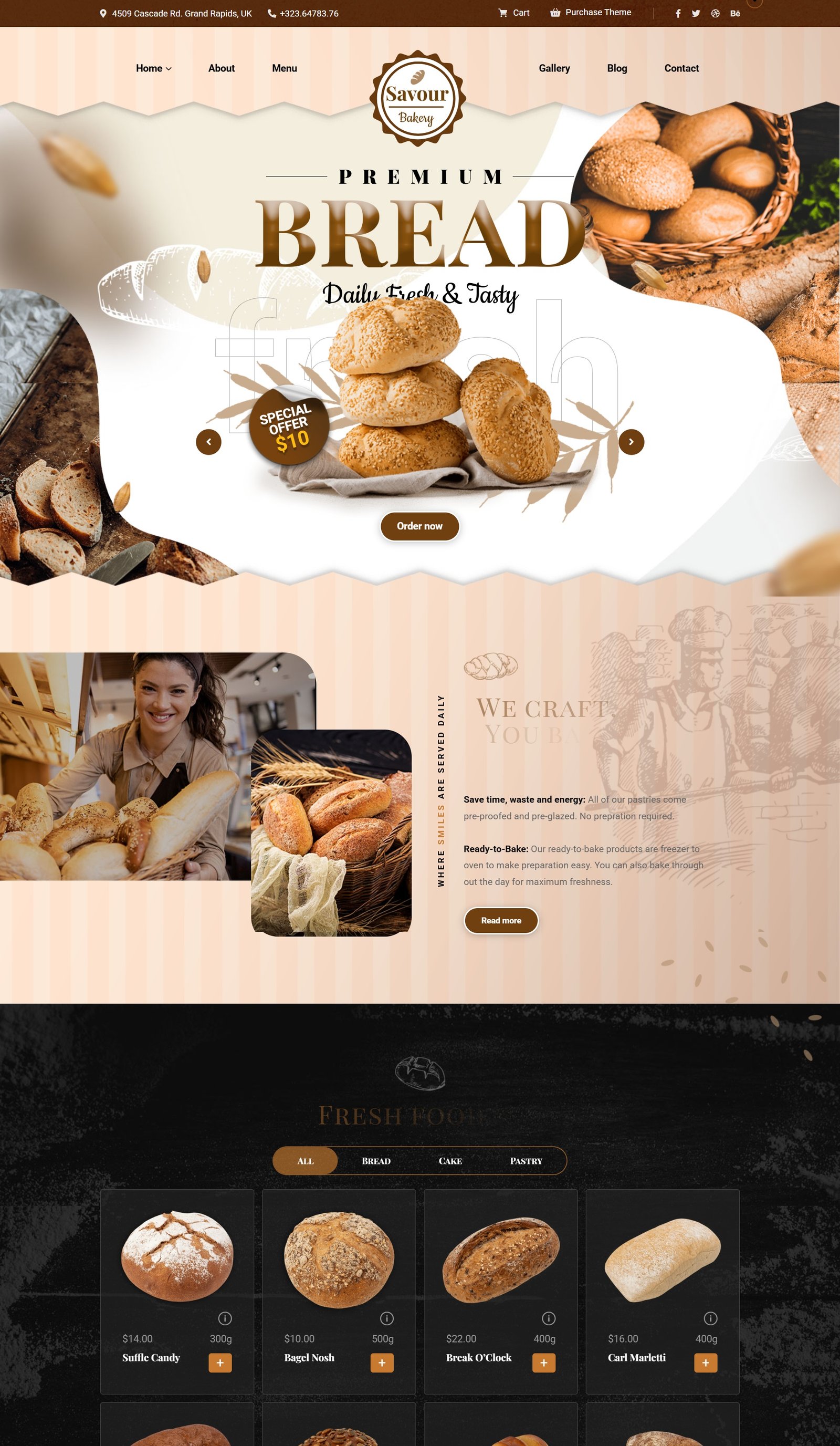 موقع الكتروني للمخبوزات